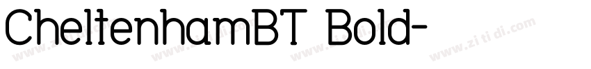 CheltenhamBT Bold字体转换